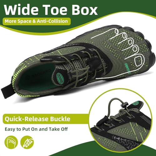 Image of SAGUARO Womens Mens Barefoot Shoes Minimalist Trail Runner Wide Toe Box Zero Drop Outdoor Cross Training Shoe