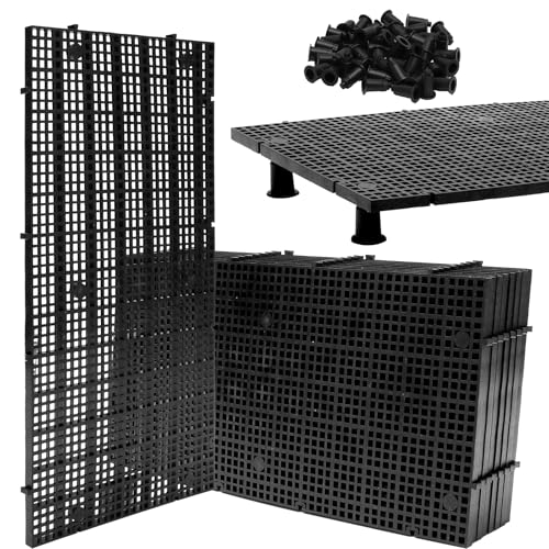 VOSSOT Grille en Plastique 8 pièces 30 × 15 cm avec 48 Supports et 2 ventouses, Accessoire Aquarium, Accessoires d'aquarium, Tapis pour aquascaping et,...