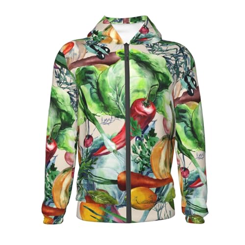 Vegan1 Kids Pullover Hoodies Boys Zip Up Sweatshirts Girls Athletic Clothes with Pocket2