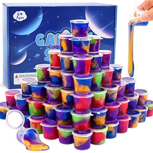 Galaxy Slime Kit with 60 Pack,Slime Party Favors for Kids, Non St...