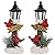 Glintoper 2 Pack Christmas Lighted Table Decorations, Tabletop Figurine, Battery Operated (Red Cardinal)
