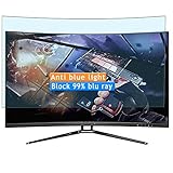 Vaxson 2-Pack Anti Blue Light Screen Protector, compatible with Sceptre C328B-144KN 32' Monitor TPU Film Protectors Sticker [ Not Tempered Glass ]