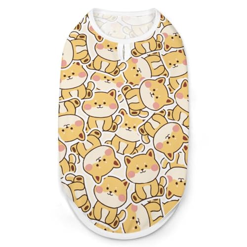 ペット服 柴犬 犬柄 萌え かわいい 犬服 ペットウェア Tシャツ パーカー 袖なし 犬の服 タンクトップ タンクトップ クールベスト 通気性 ファッション S-2XL