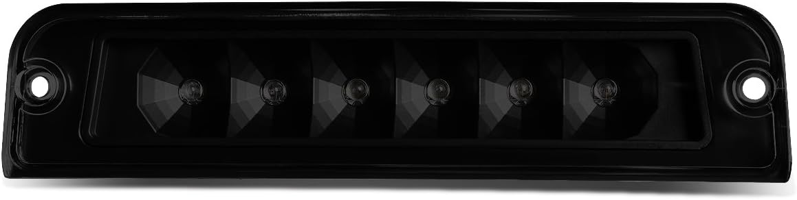 DNA MOTORING 3BL-JW97-LED-BK-SM Black Housing LED Third Tail Brake Light [Compatible with 97-06 Jeep Wrangler]