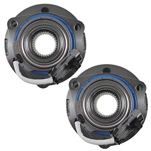 Image of TRQ 2 Piece Front Wheel Bearing & Hub Assembly Set Compatible with 2006-2007 Buick Terraza 2006-2008 Chevrolet Uplander 2006 Pontiac Montana Saturn Relay