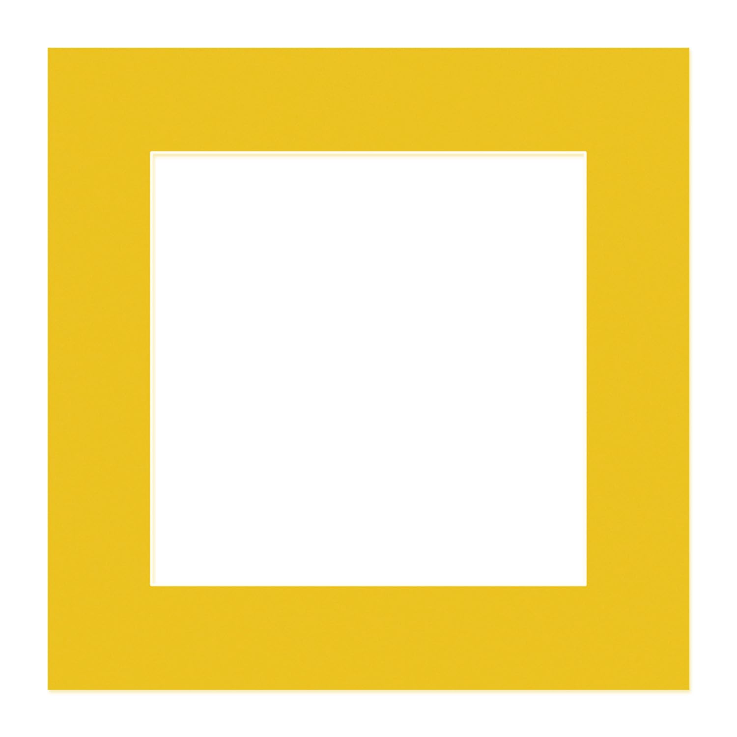 Alison Kingsgate 60x60cm Bright Yellow Picture Mount for 40x40cm Aperture — image 1