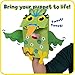 Ready 2 Learn Paper Bag Puppet Pets - 238 Pieces - 6 Animals - Puppet Making Kit for Kids Ages 3-5 - Inspire Creativity, Storytelling and Role Play