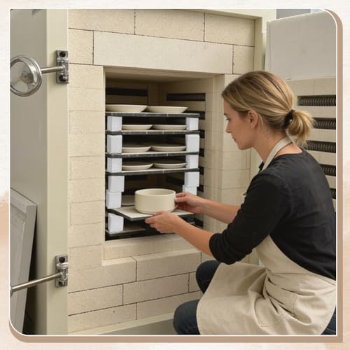 Postes altos de óxido de aluminio PH PandaHall para horno de cerámica y vidrio, 6 unidades 5