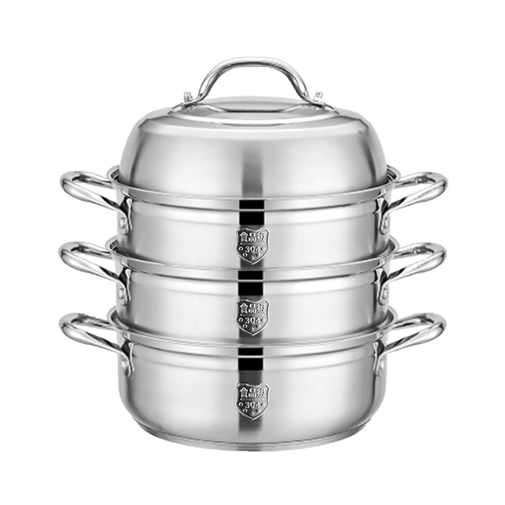 Cuiseur vapeur 3 couches pour de grands repas de famille conviviaux