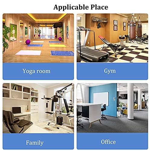 Support de tapis de yoga en métal robuste, rack mural de présentation à 6 niveaux - 5