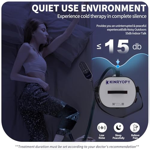 Image of Cold Therapy Machine for Shoulder with Programmable Timer, Portable Ice Machine for Shoulder After Surgery, Lightweight Replacement Recovery System, Cryotherapy Pain Relief w /Compression Pad