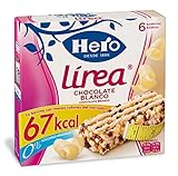 Formato 5 cajas de 6x20 g Hero Línea Barritas de Cereales Integrales con Chocolate Blanco con Solo 67 Calorías Sin Azúcares Añadidos Pack de 5 cajas de 6x20 g