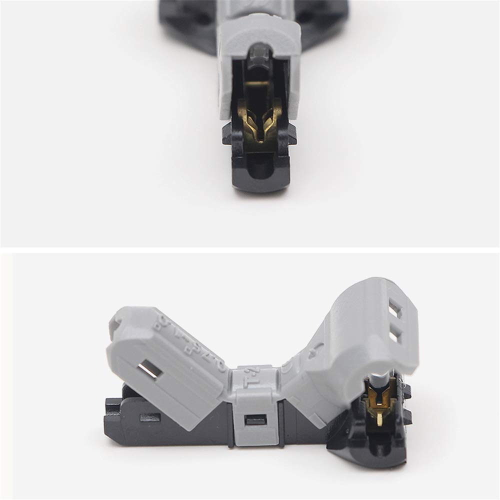 Connecteurs de fils à épissure rapide type T T-2, 100 pièces, for bornes à, électriques, automobiles, 18 AWG, 0,75 mm