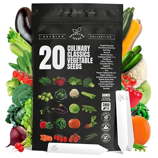 20 Vegetable Seeds For Planting Indoor Outdoor Variety Pack Home Garden Starter Kit Plant Marker 3900+ Non-GMO Heirloom Broccoli Cabbage Zucchini Cauliflower Pumpkin Celery Pea Cucumber Tomato Arugula