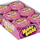 HUBBA HUBBA - Chewing Gum Rouleau - Bubble Gum - Goût Fancy Fruit - 12 Rouleaux Mega Long...