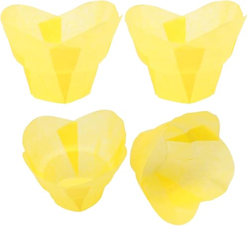Luxshiny 100 unidades de envoltorios de magdalenas, forros de papel para magdalenas, forros para cupcakes, soportes de papel, utensilios de cocina,