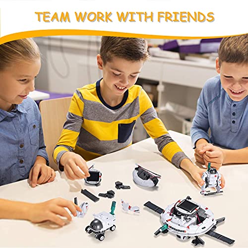 aesgogo stem projects for kids ages 8-12 solar robot toys 6-in-1 science kits diy educational building space toy christmas birthday gifts for 7 8 9 10 11 12 13 year old boys girls teens
