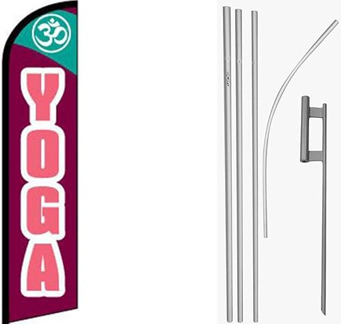 Premium PinkWindless Flag & 16ft Flagpole KitGround