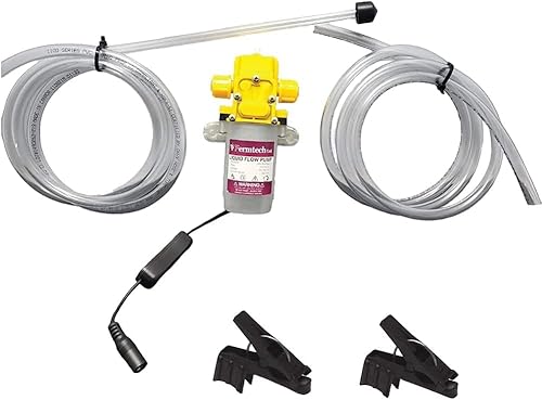 Fermtech Household Electric Wine Beer Liquid Transfer Pump, Self-Priming Suction Pump Anti Gravity Liquid Filling Machine 4-5L/Min 80W Lift 30M 0.6Mpa #TOP16