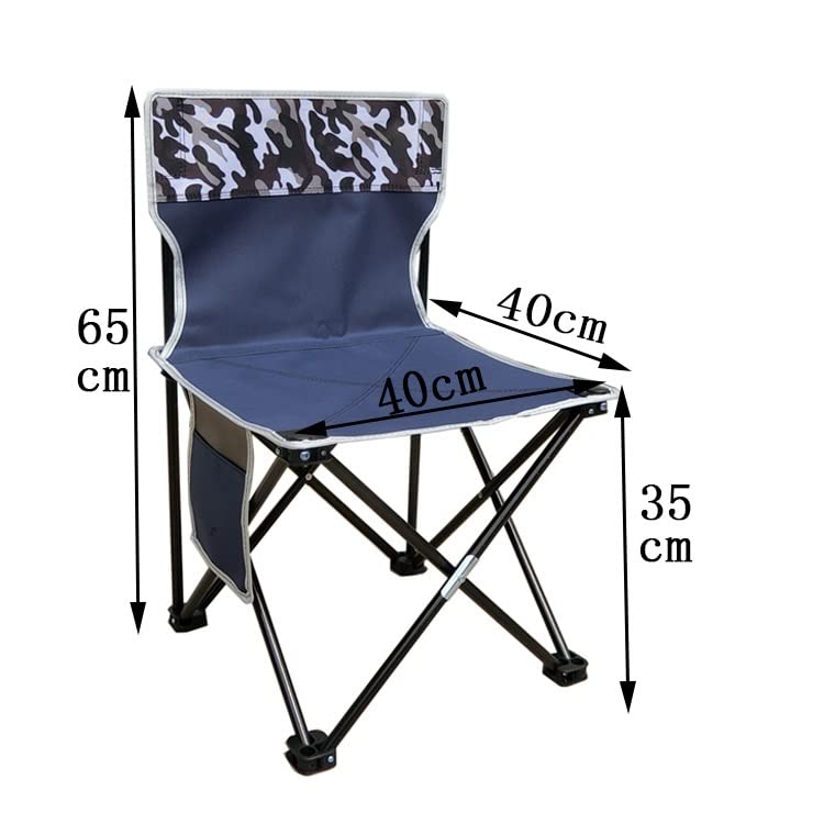 Chaise de camping pliante noire légère et compacte 72 x 43 cm - 3