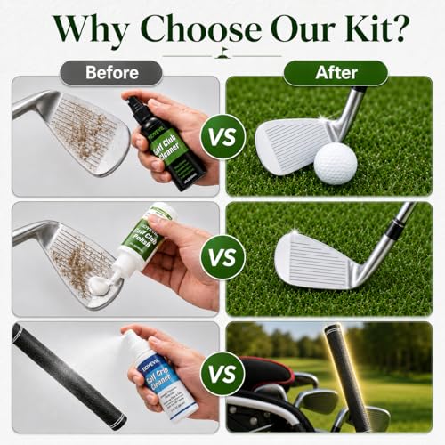 Pro 7-Piece Golf Club Cleaning Kit