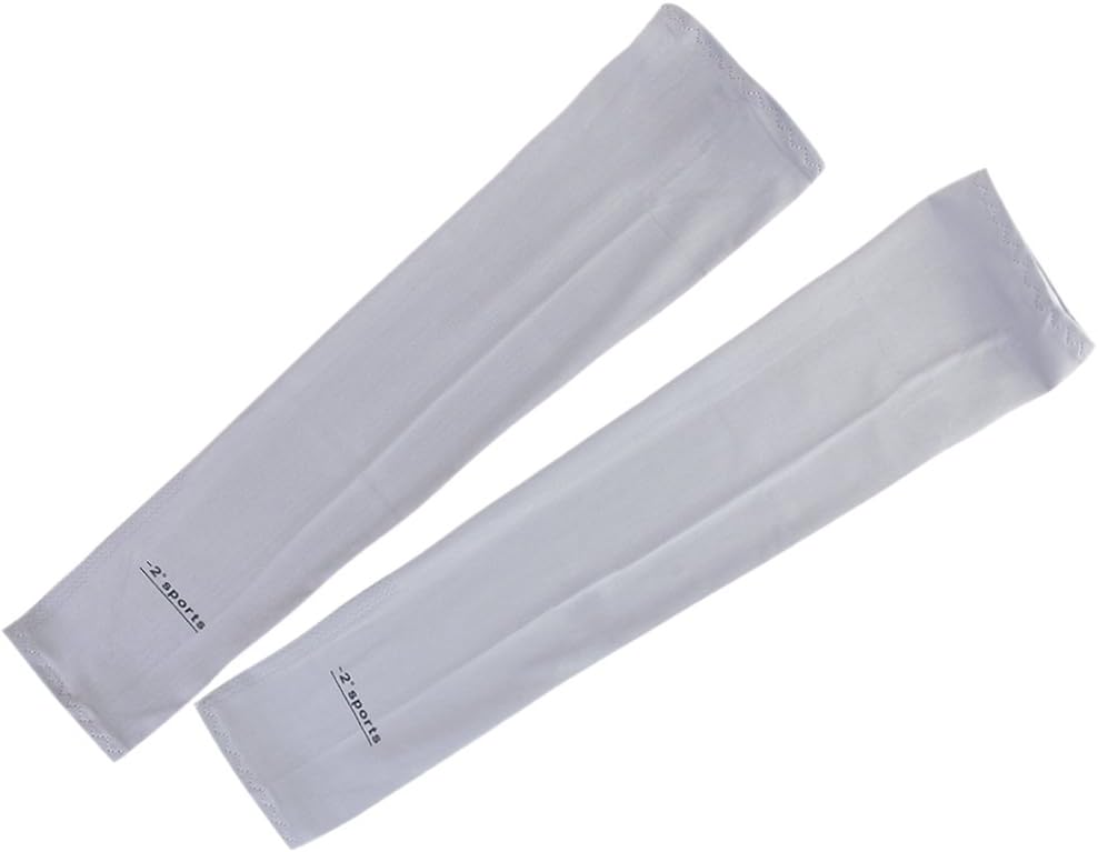 1 Pair Sports Arm Cooler Golf Arm Cover Basketball Arm Sleeves for UV Sun Protection (Gray)