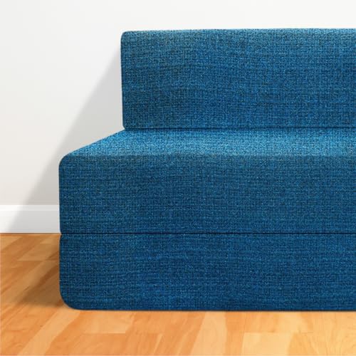 Image of CELLBELL Comfy Sofa Cum Bed 5x6 Feet | Foldable Dual Use Couch Bed with Soft Cushions, Washable Fabric Cover & Sturdy Frame | Space Saving Modern Design for Living Room, Bedroom & Guest Use (Teal)