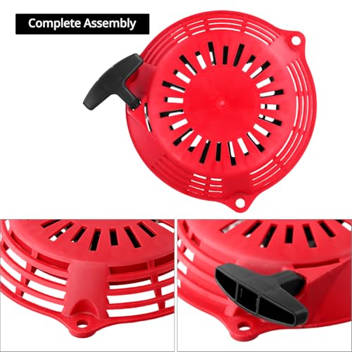QWORK® Seilzugstarter, Seilzugstarter für Rasenmäher, Kompatibel mit Honda-Motoren GC135, GC160, GCV135, GCV160, EN2000, EN2500 28400-ZL8-023ZA und 28400-ZL8-013ZA