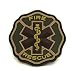 Multicam EMT Paramedic Firefighter Fire Rescue PVC Velcro Patch
