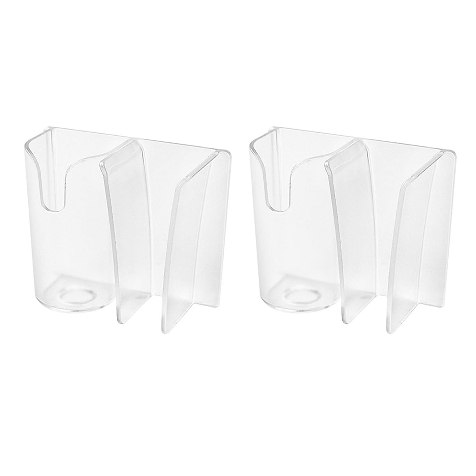 PANGBOER 2 Pieces Toothpaste and Toothbrush Stand for Modern Bathroom Storage Adhesive Toothbrush Stand
