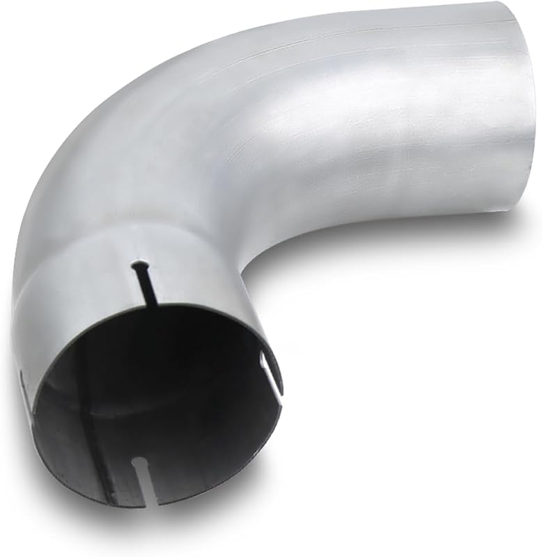 Curva de escape 90° LCGP em aço inoxidável aluminizado – 10,16 cm (4")