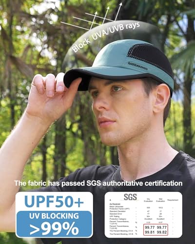 GADIEMKENSD Folding Running Man Hat Visors Sport Cap Summer Mesh Unstructured Quick Drying Hat Unisex - Image 3