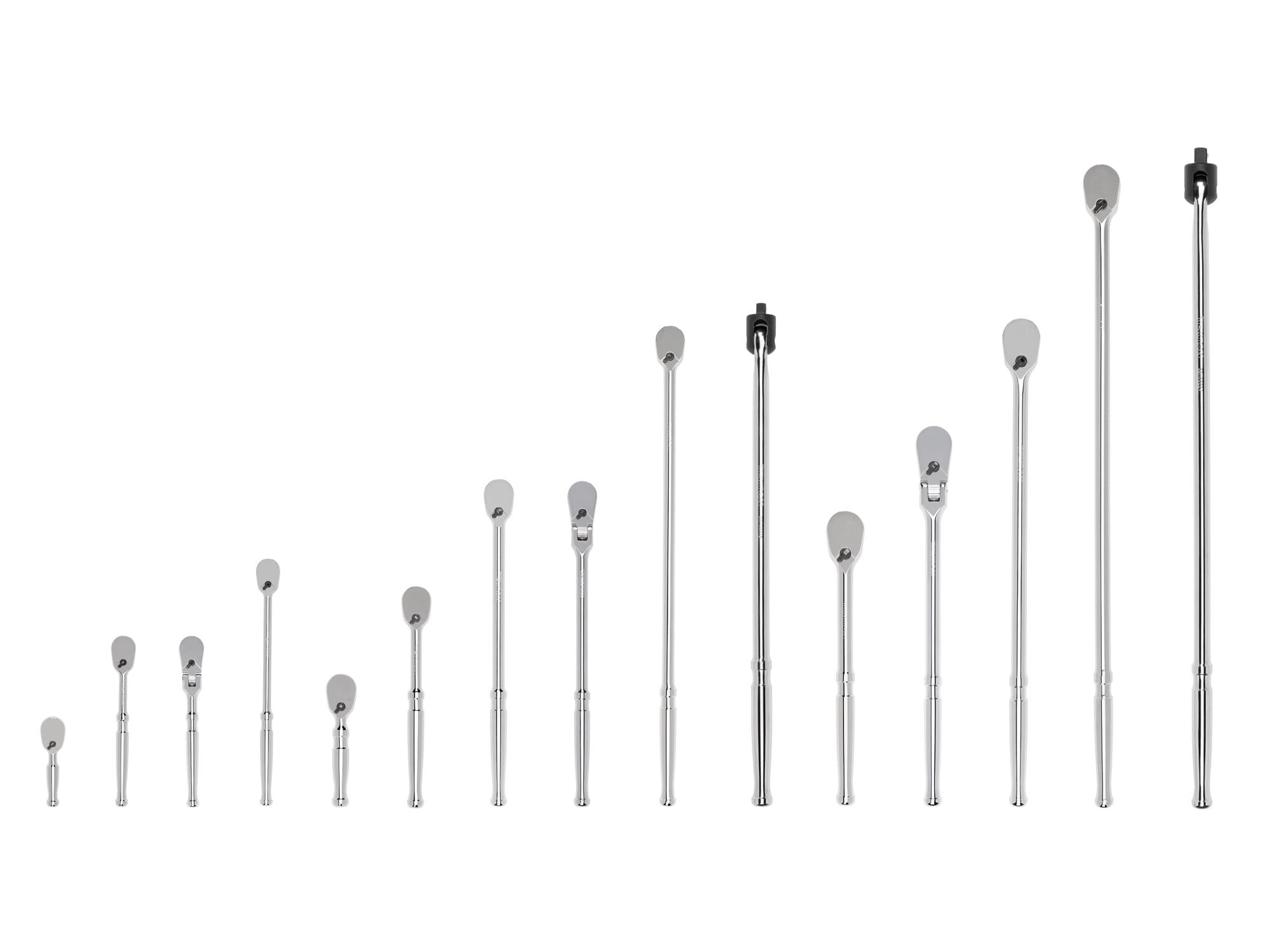 TEKTON 1/4, 3/8, 1/2 Inch Drive Non-Quick-Release Ratchet and Breaker Bar Set (15-Piece) | SDR99901