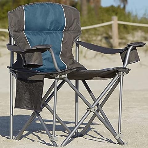 LivingXL 500-lb. Capacity Heavy-Duty Portable Chair Blue 500 lb Cover