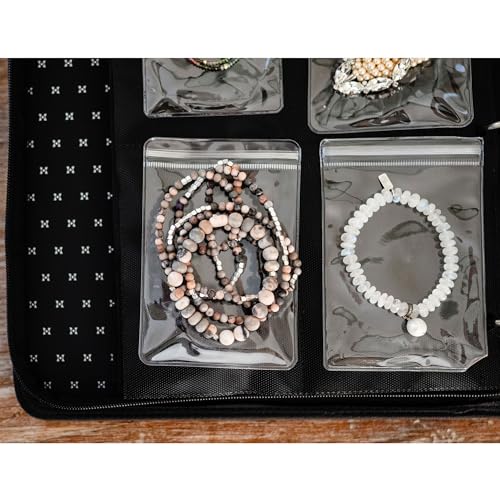 Hibana: Jewelry Storage Travel Edition - Sage- Portable Zipper Binder, Anti-Tranish Ziplock Pouches, Organization & Storage for 20pcs, 9.5x7x2 by Hibana - Used condition - Image 5