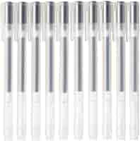 Amazon | 無印良品 ゲルインクボールペンキャップタイプ 10本