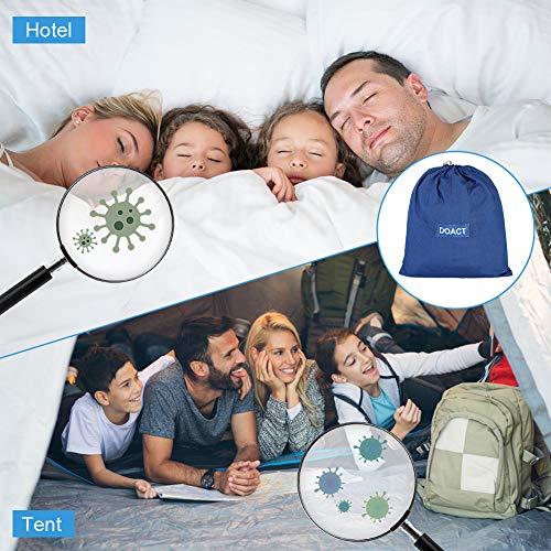 Sleeping Bag Cotton Liner, Lightweight Travel Sheet Adult, Camping Sleep Bag with Zipper and Storage Package for Travel, Hotel, Outdoors, Backpacking, Business or Home