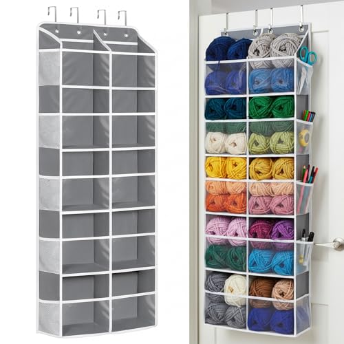 Afcabakila Tier Over The Door Hanging Yarn Storage Organizer, Large