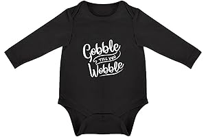 Gobble Till You Wobble Long Sleeves Romper Jumpsuits for Little Boy and...