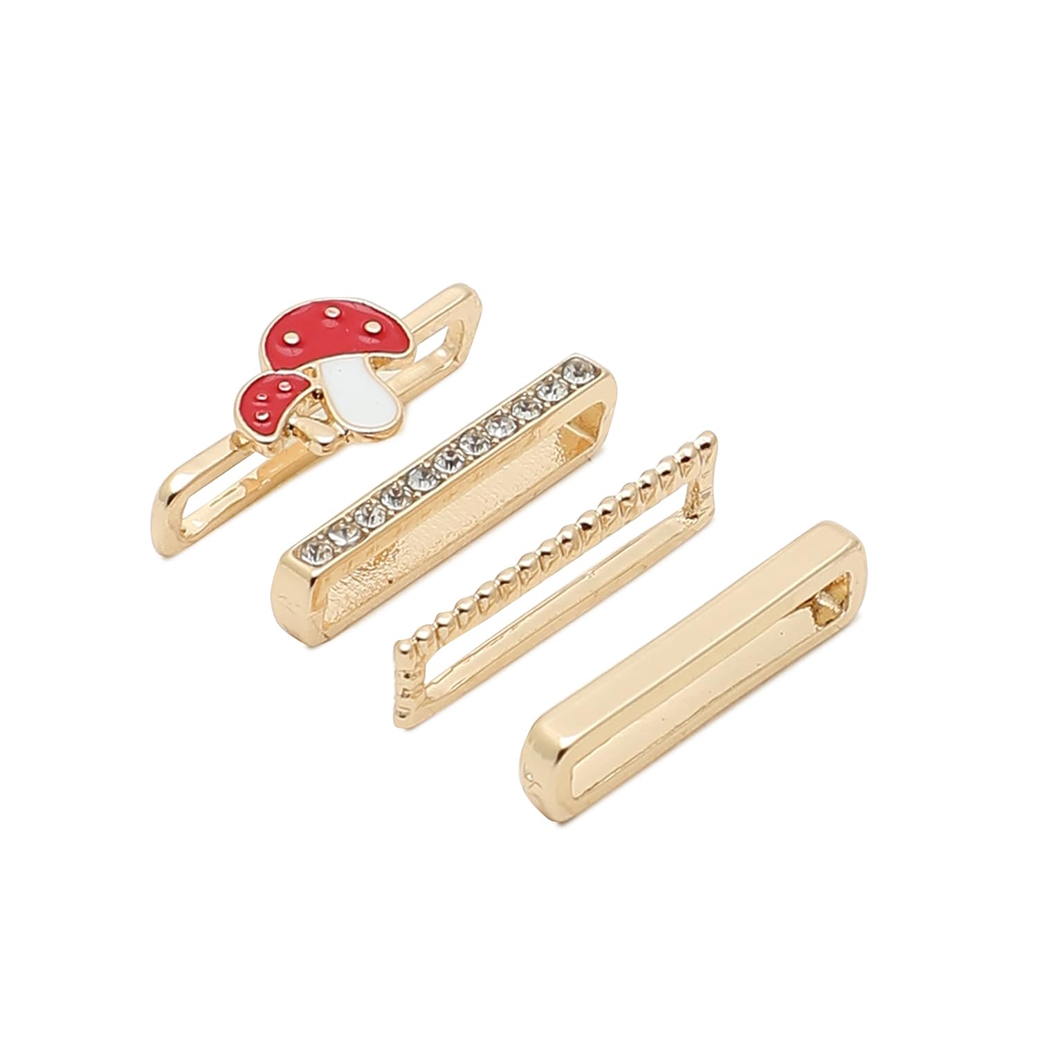 Haute Sauce Clover Watch Charm For Casual Wear | One-Size | Gold Colour | Alloy Material | Artificial Stone Charms | Fashion Watch Charms For Woman & Girls (Pack Of 1) (B0D5DGCXBQ) Amazon Price History, Amazon Price Tracker