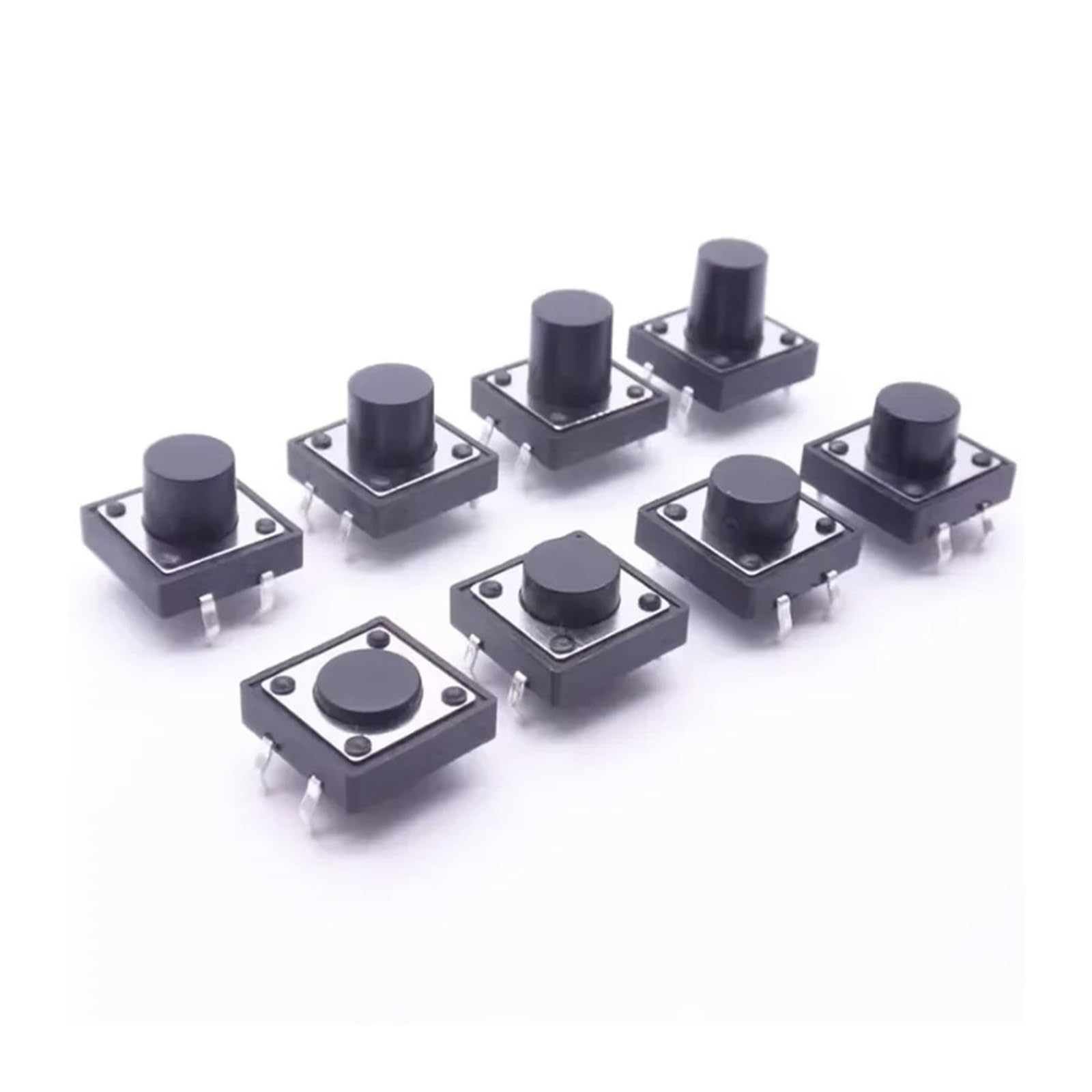 20 個 PCB モメンタリ触覚タクトミニプッシュボタンスイッチパネル DIP 4Pin マイクロスイッチ 6*6*4.3/5/6/7/8 /8.5/9/10/11/12/13/14/15 ミリメートル - AliExpress 20個12x12mm PCB触覚タクトプッシュボタンスイッチ4ピンDIP 12 * 12 * 4.3/4.5/5/6/6.5/7/8