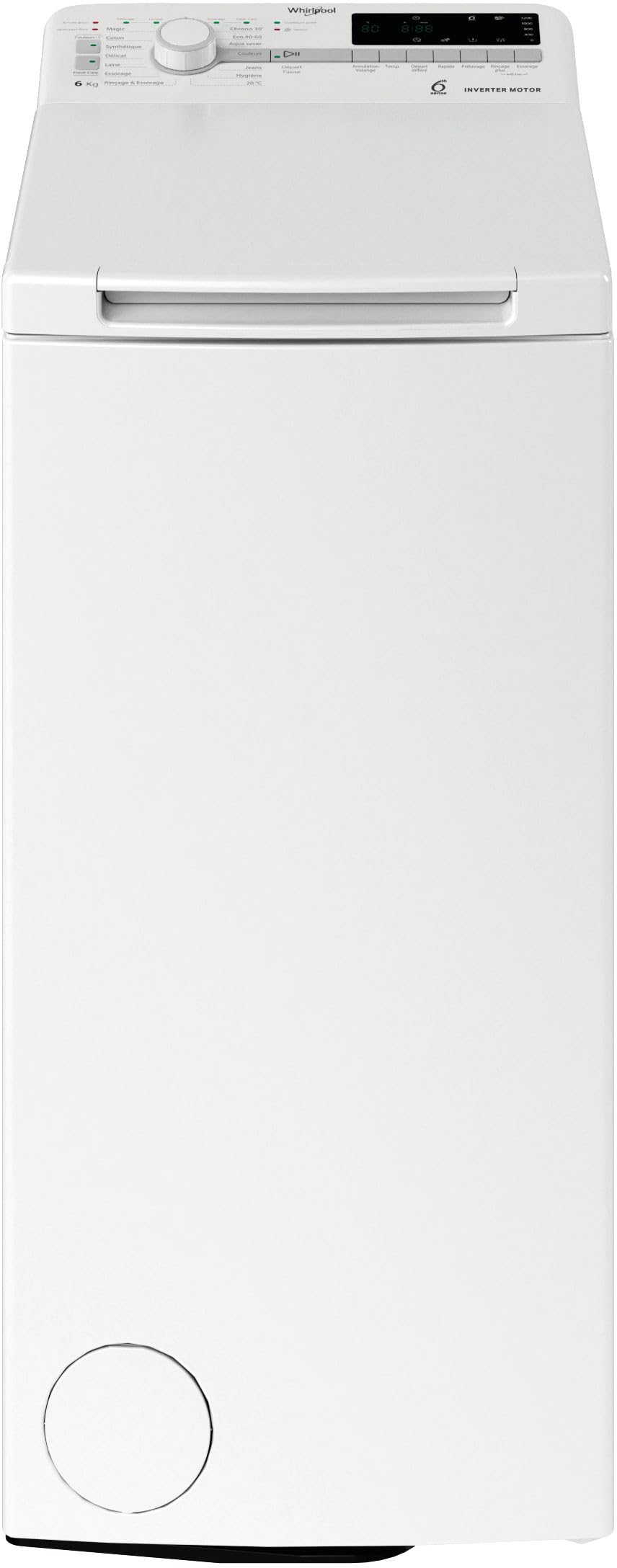 Lave-linge Top 6kg 1200 Tours/min - TDLR6261FR