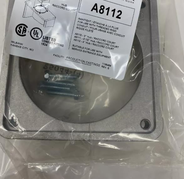 A8112 4 in Aluminum Meter Socket Hub