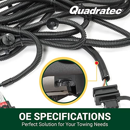 Quadratec Plug & Play Tow Hitch Wiring Harness - Fits Jeep Wrangler JL, JLU 2018-2023 - No Cutting or Splicing Required - Compatible with Factory & Aftermarket Hitches - Thumbnail 3