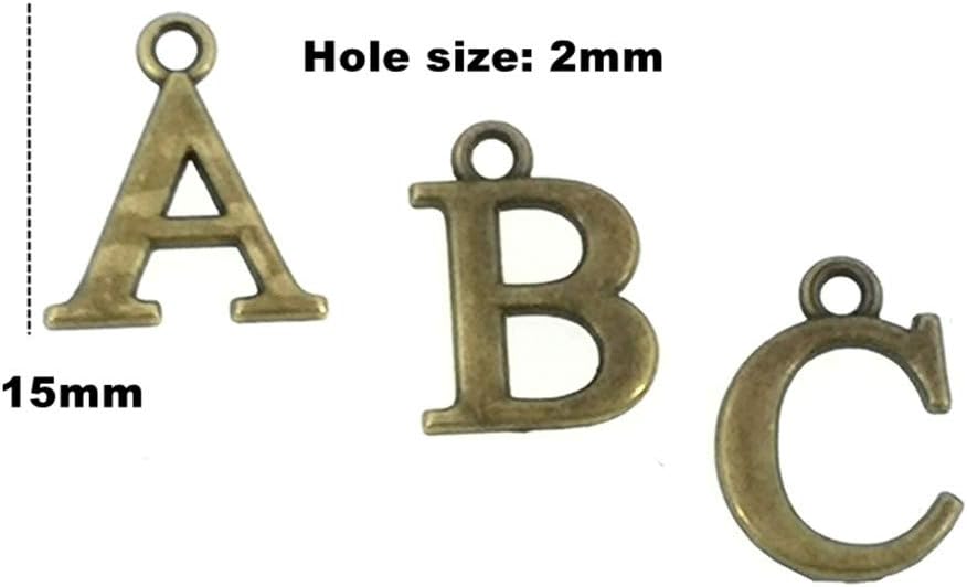 Alphabet Letter Charms,Initial A-Z Alphabet Charm Pendant Bead for DIY Personalized Jewelry Making Findings(4 sets/104pcs) image 2