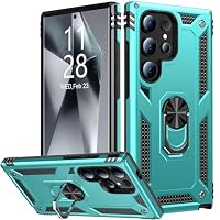 IKAZZ Custodia per Galaxy S21 Ultra, Samsung S21 Ultra Cover di grado militare, antiurto, resistente, custodia protettiva per telefono con test di caduta da 4,9 m, con cavalletto magnetico, per