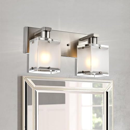 Miniatura 2 de Lámpara de pared negra, 2 luces, lámpara de montaje en pared sobre espejo para dormitorio, mesita de noche, estudio, sala de estar, pantalla