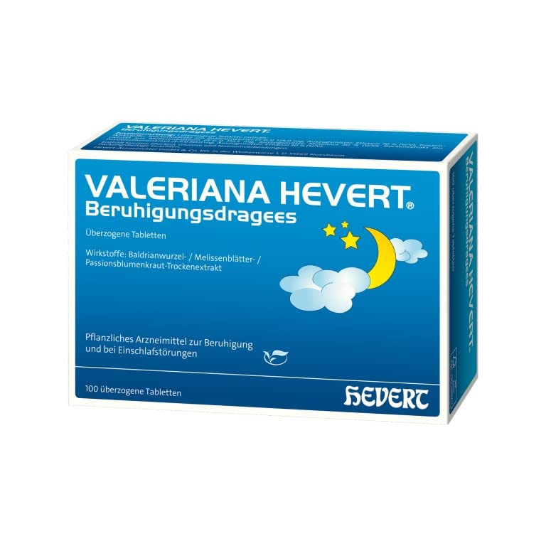 Valeriana Hevert Beruhigungsdragees bei Unruhezuständen und nervös bedingten Einschlafstörungen, 100 St. Tabletten