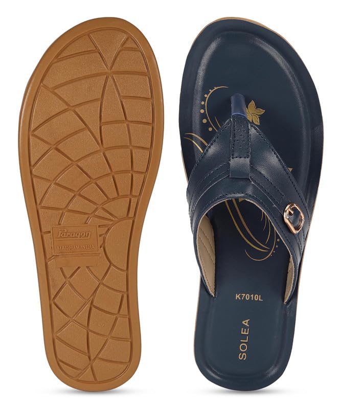 Image of PARAGON PUK7010L Women's Sandals | Stylish Slip on Flats with Cushioned Soles | Trendy Lightweight Durable & Comfortable Fashion Slippers for Outdoor Use