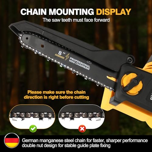 2026 Upgraded 8-Inch Brushless Chainsaw